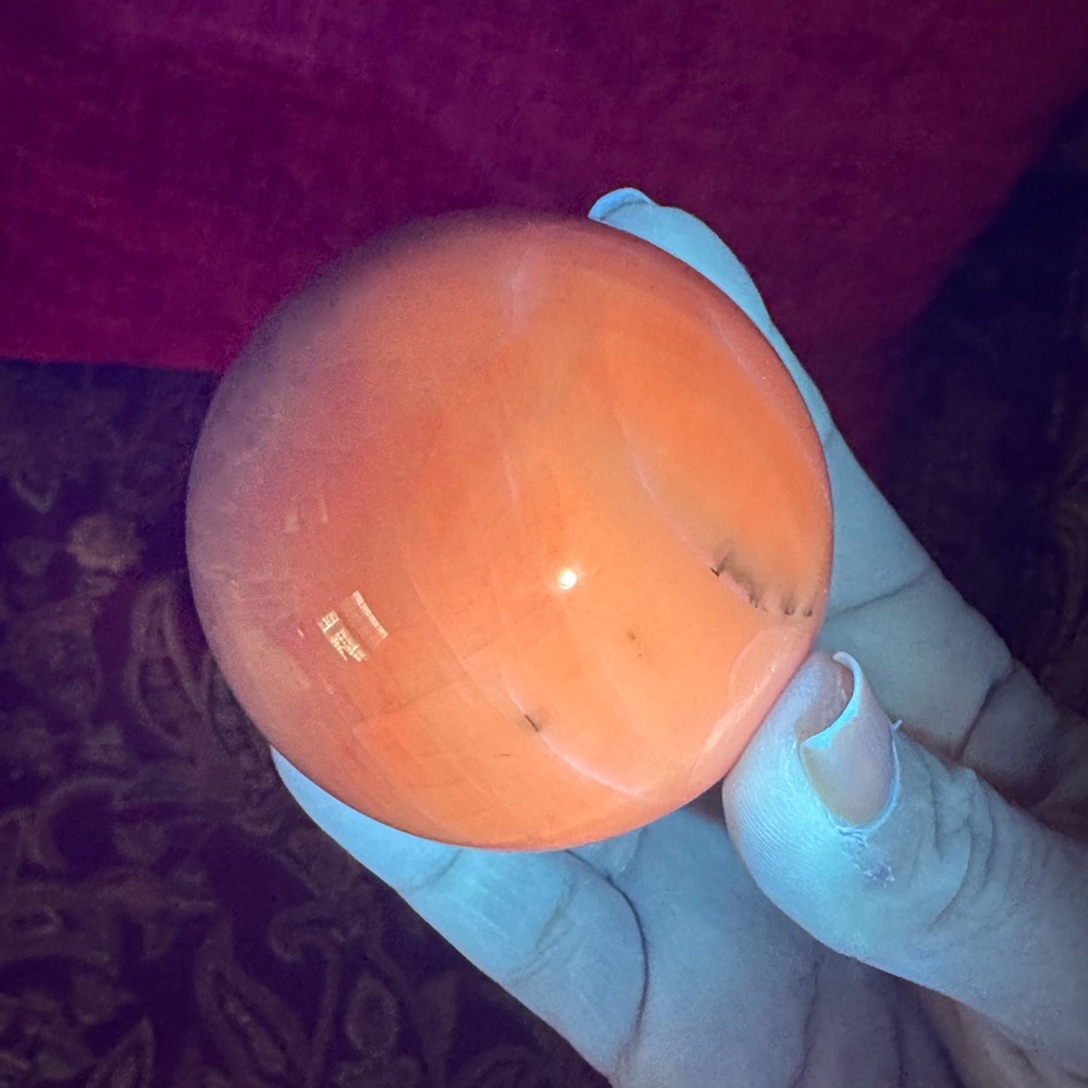 High Quality Kunzite Sphere 60mm *UV Reactive*